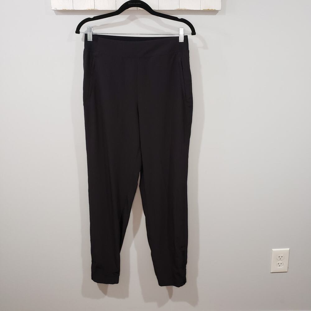Athleta Brooklyn Ankle Pants Black Travel Jogger Size 6 Tall 6T